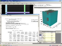 AnTherm-Screen for a 10 space case: The matrix of coupling coefficients is already calculated, prior to defining the boundary conditions (air temperatures) by the user.